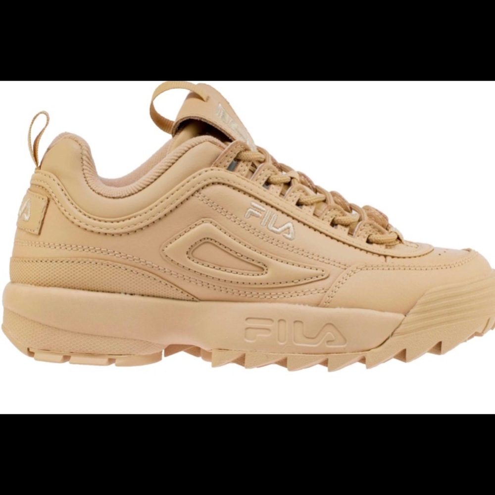 Tan Fila Women's Disruptor II Autumn Sneakers - Picture 2 of 8